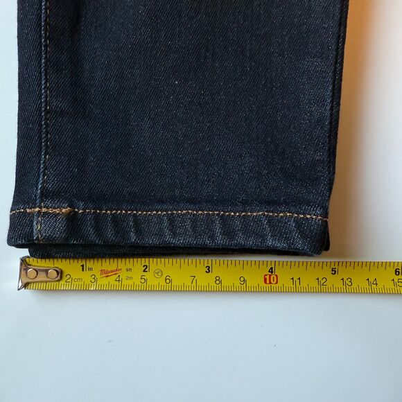 Everlane The High Rise Skinny Jean Women’s Sz 26 Ankle Blue Denim Dark Wash - Picture 12 of 14